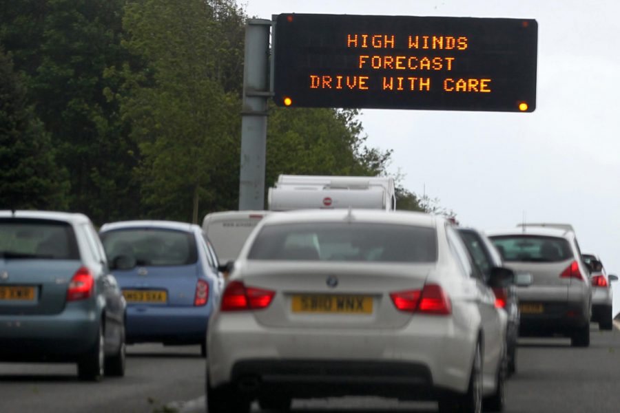 Driving A Warrington Hire Van In Windy Weather